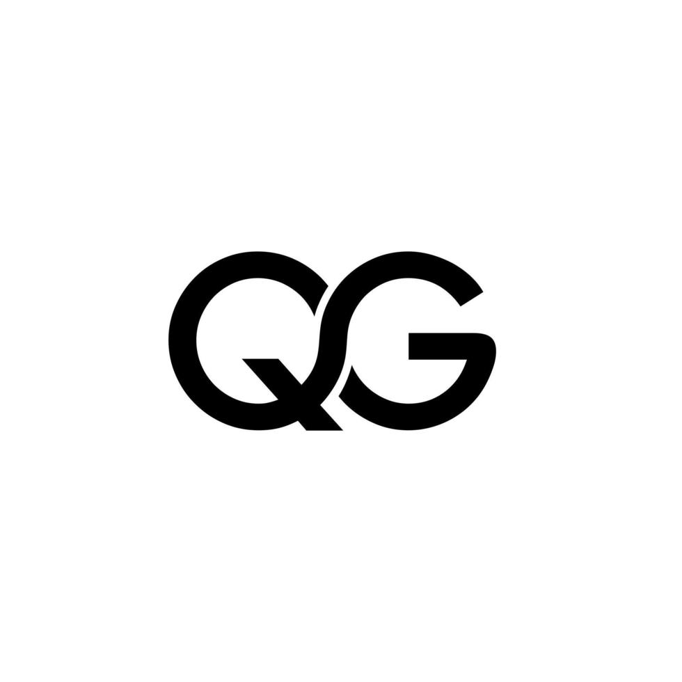 lettera qg logo iniziale modello illustrazione vettoriale icona elemento pro vettore