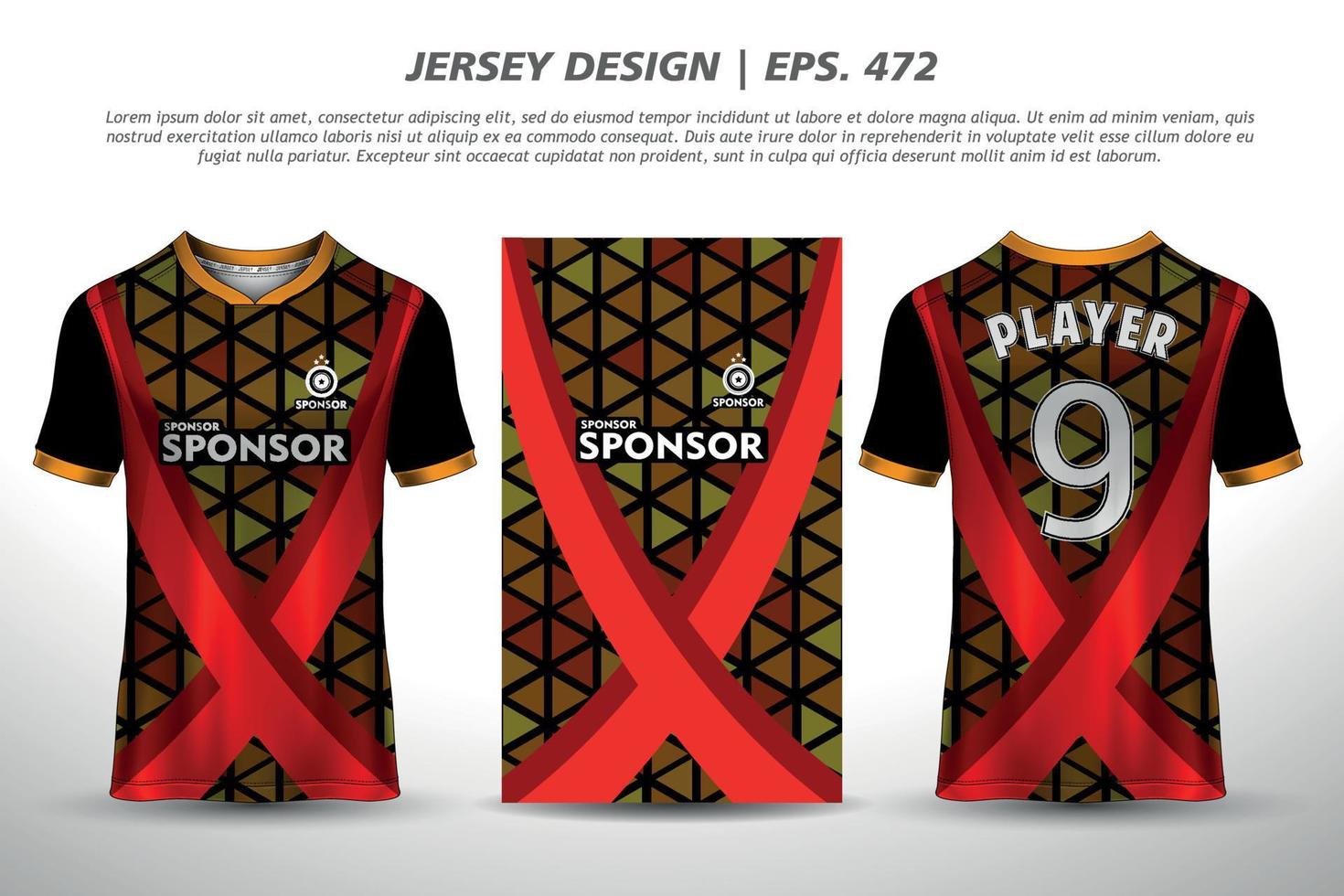 maglietta a sublimazione in jersey design premium motivo geometrico incredibile collezione vettoriale per calcio calcio corse ciclismo giochi motocross sport