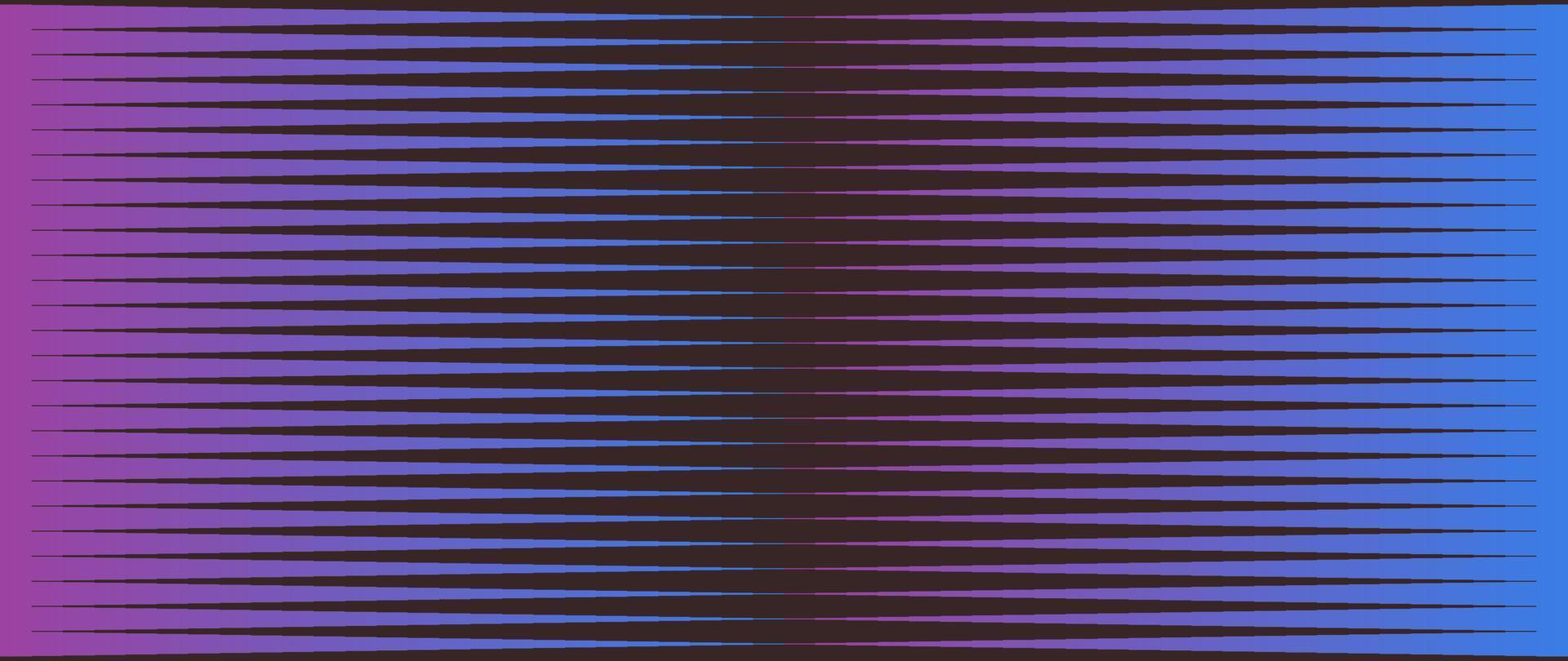 motivo sfumato a strisce viola e blu su sfondo scuro e illustrazione vettoriale piatta di illusione ottica.
