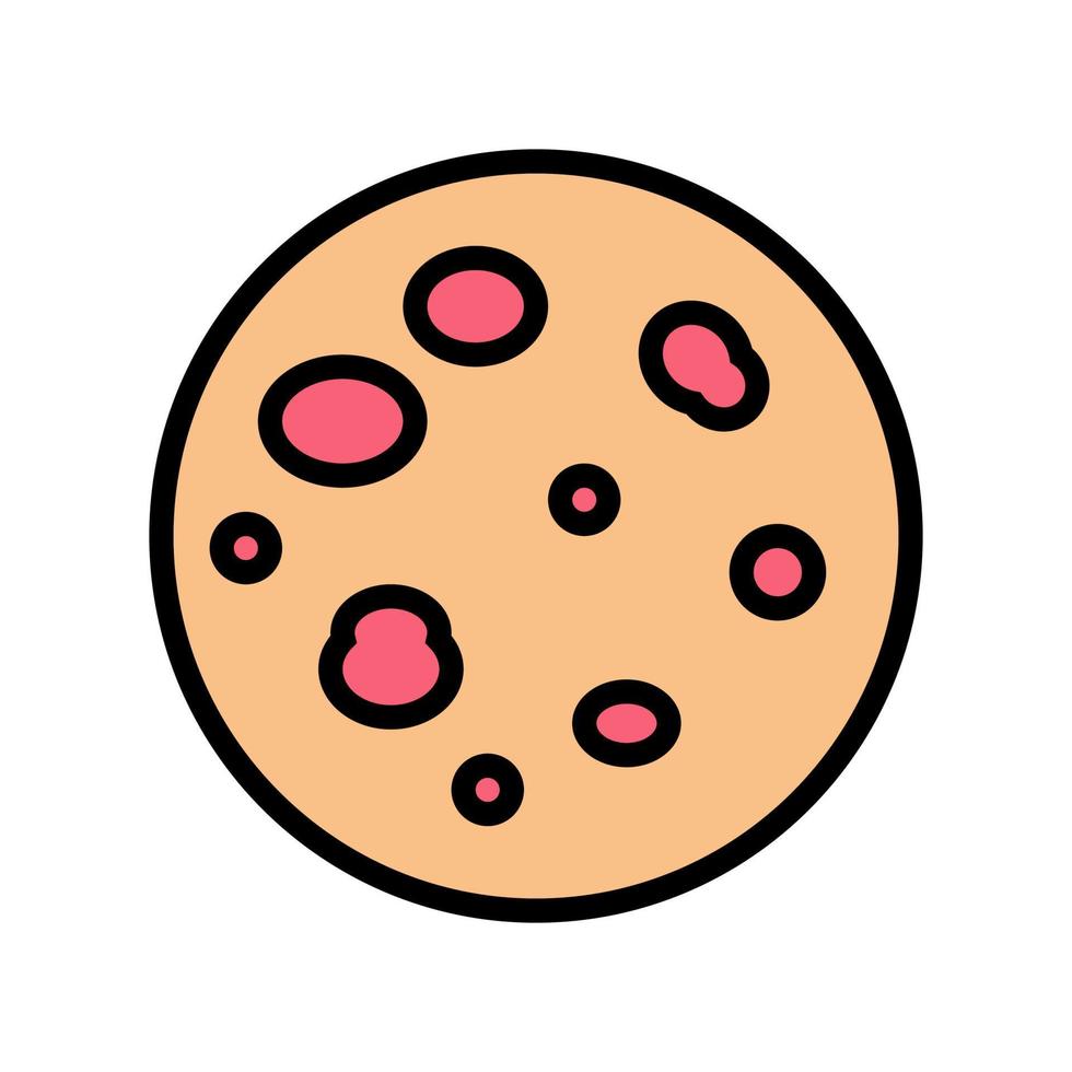 illustrazione vettoriale dell'icona del colore della malattia della pelle della pitiriasi rosea
