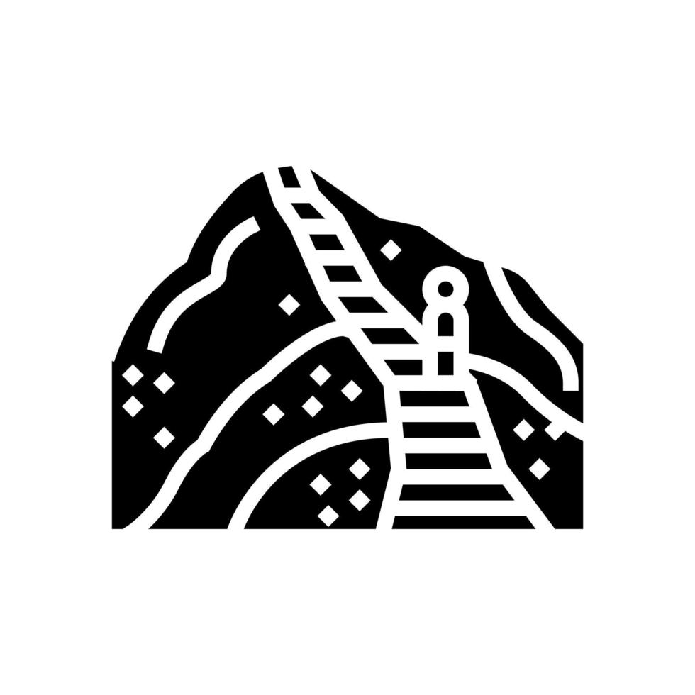 illustrazione vettoriale dell'icona del glifo delle scale haiku