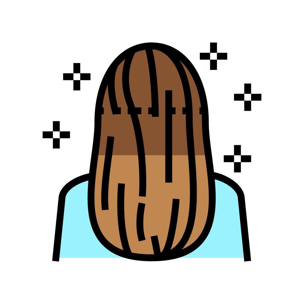 illustrazione vettoriale dell'icona del colore del servizio di parrucchiere