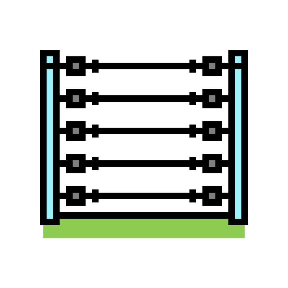 illustrazione vettoriale dell'icona del colore del recinto di alimentazione