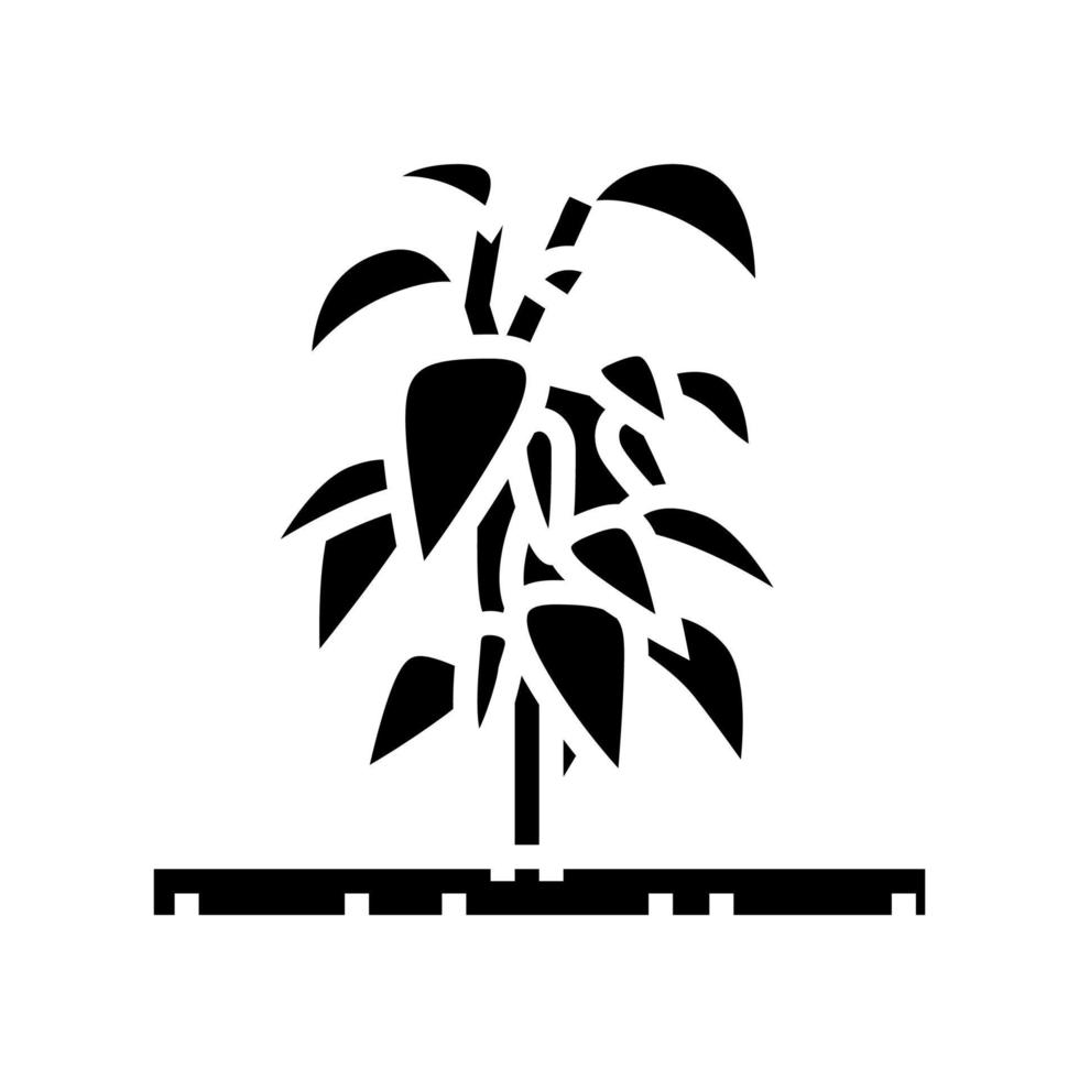illustrazione vettoriale dell'icona del glifo del peperoncino della pianta