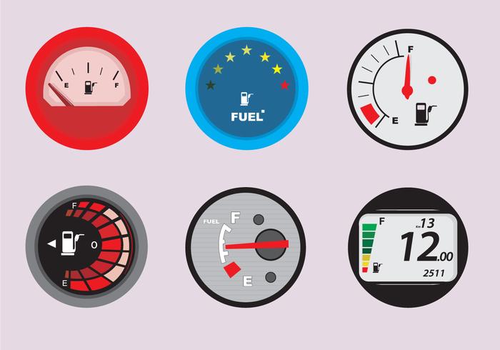 Indicatore del carburante per automobili vettore