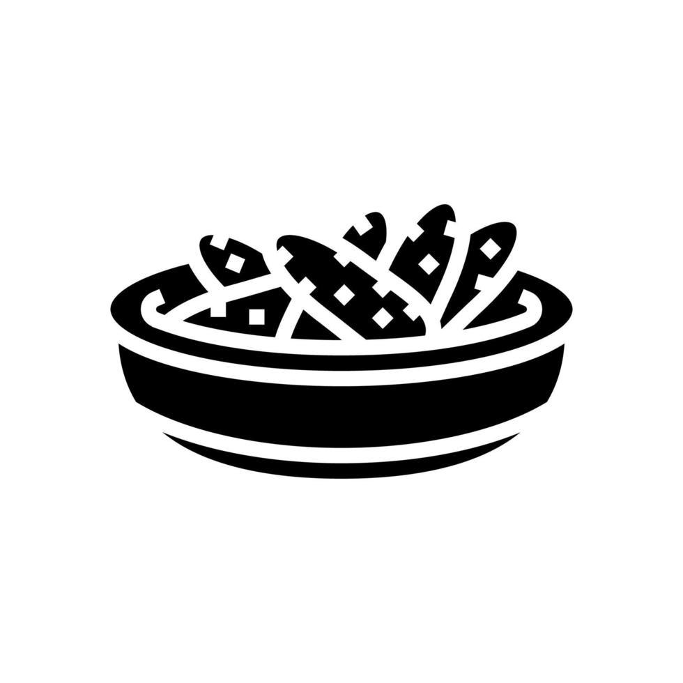 illustrazione vettoriale dell'icona del glifo del cetriolo del raccolto