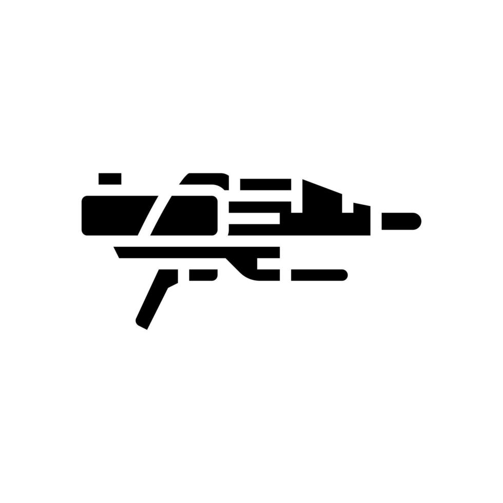illustrazione vettoriale dell'icona del glifo della pistola ad acqua