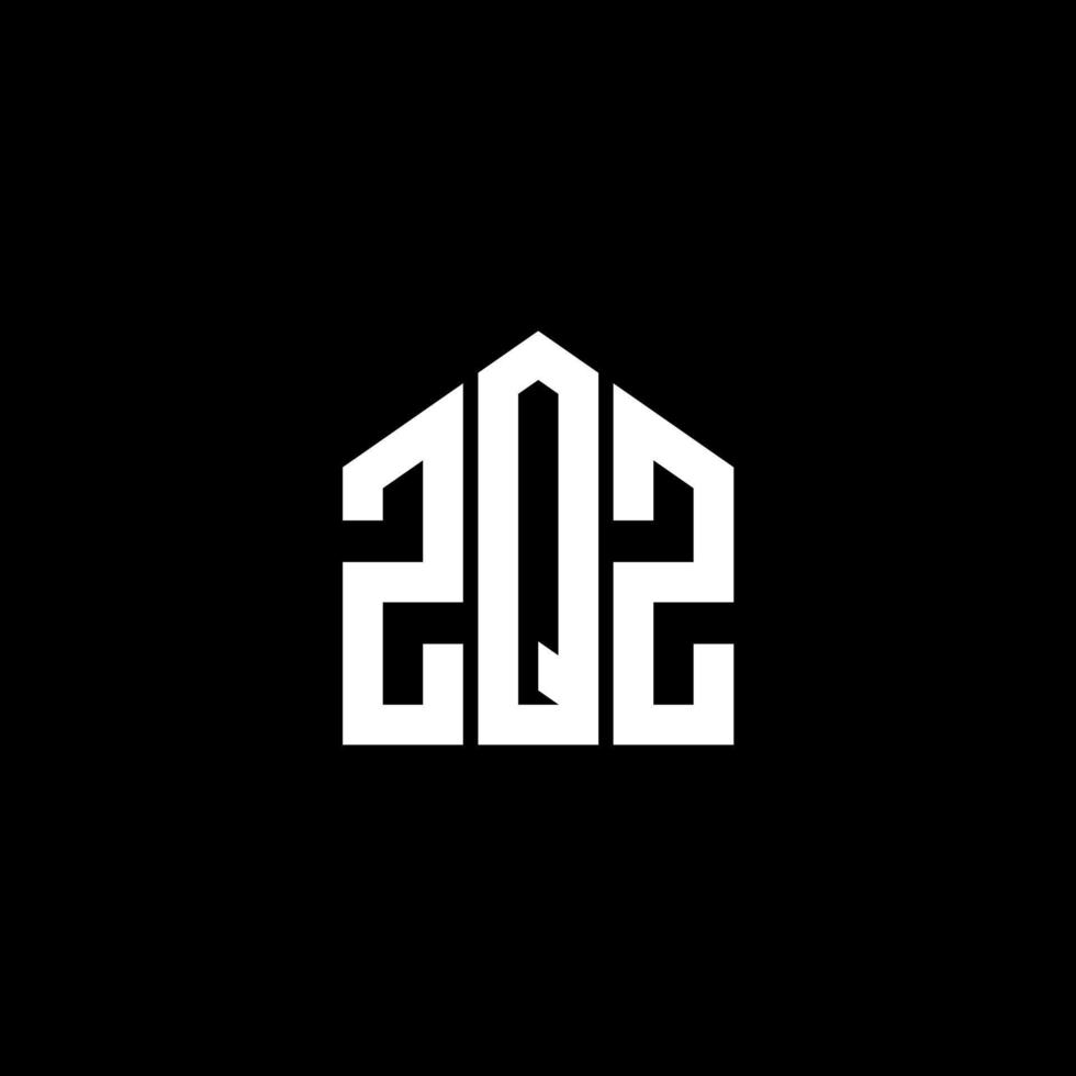 zqz lettera design.zqz lettera logo design su sfondo nero. zqz creative iniziali lettera logo concept. zqz lettera design.zqz lettera logo design su sfondo nero. z vettore