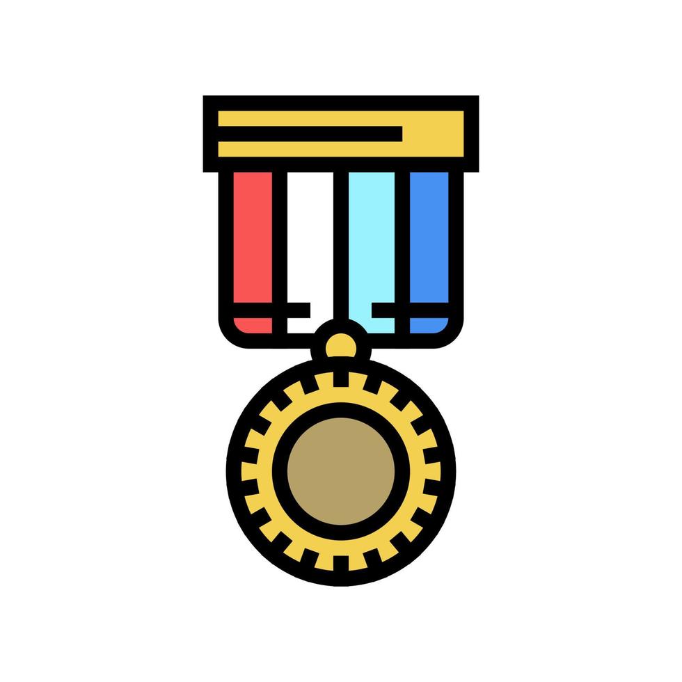 illustrazione vettoriale dell'icona del colore del premio del medaglione