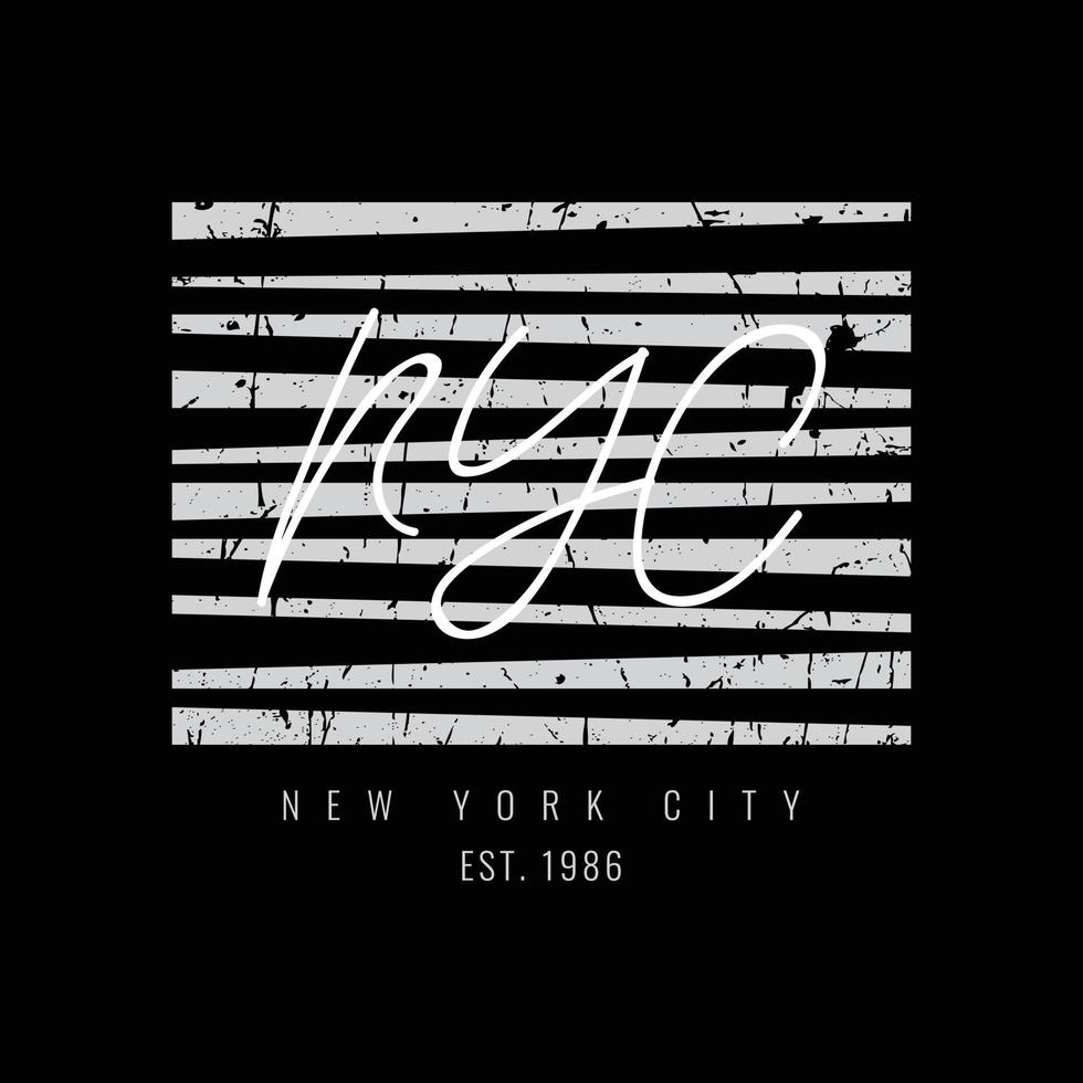 design di t-shirt e abbigliamento new york brooklyn vettore