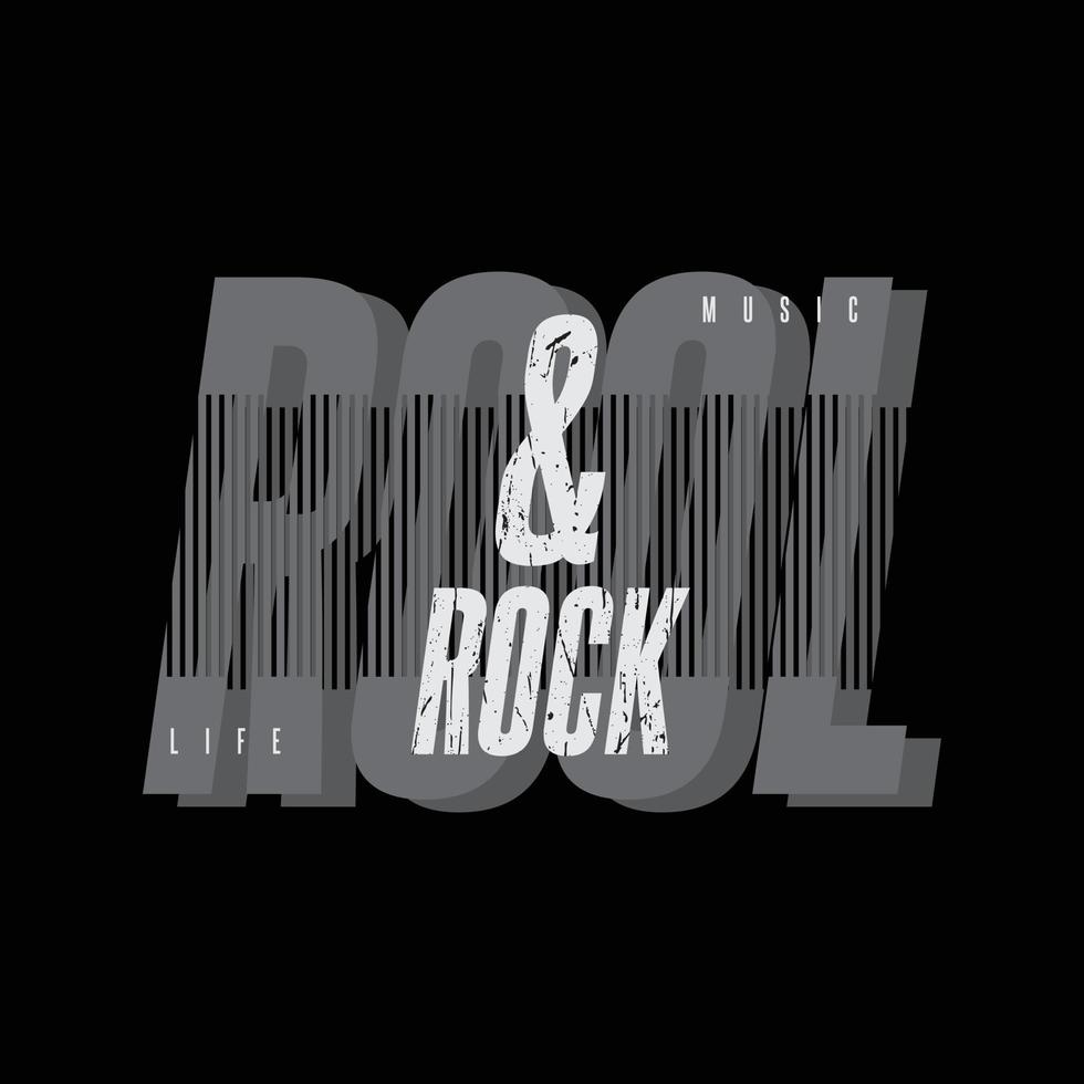 t-shirt rock e design di abbigliamento vettore