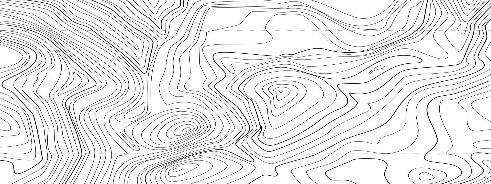 sfondo della mappa di contorno della linea topografica, mappa della griglia geografica vettore