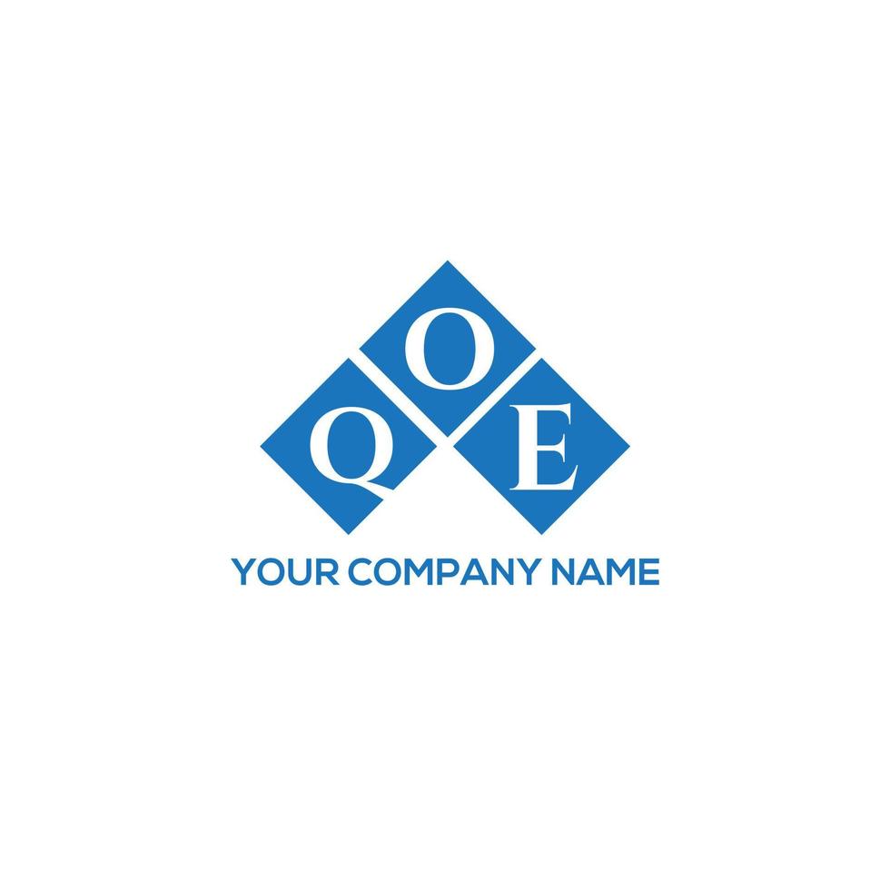 qoe lettera logo design su sfondo bianco. qoe creative iniziali lettera logo concept. disegno della lettera qoe. vettore