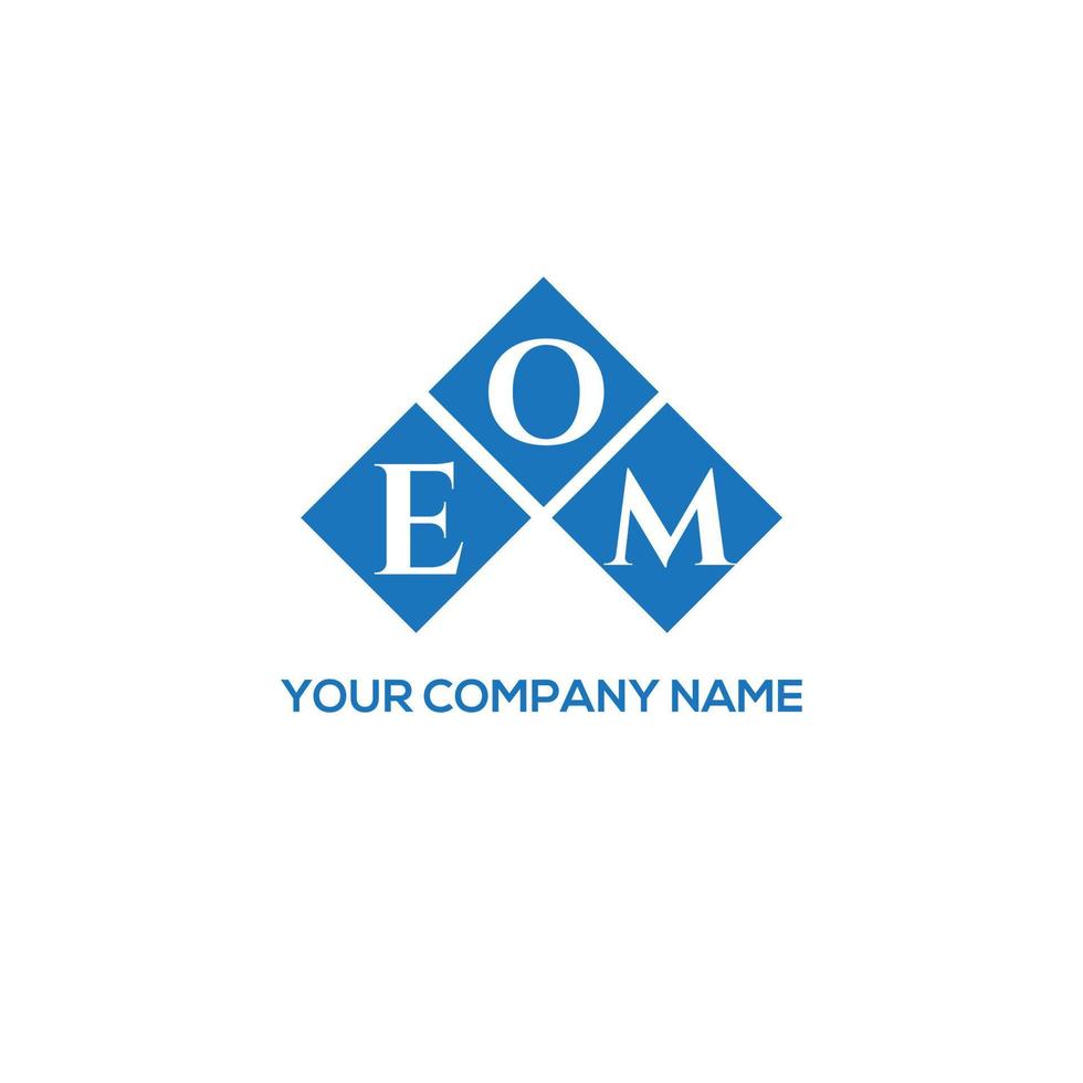 eom lettera logo design su sfondo bianco. eom creative iniziali lettera logo concept. design della lettera eom. vettore