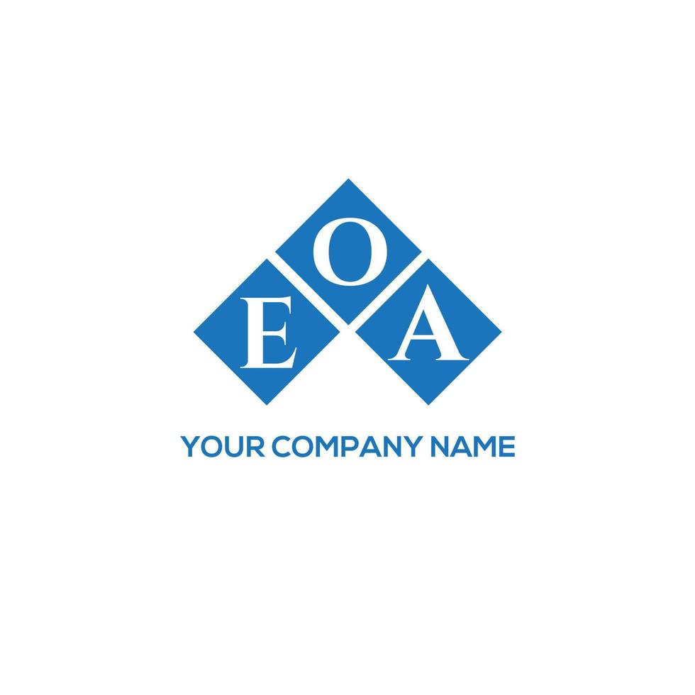 eoa lettera logo design su sfondo bianco. eoa creative iniziali lettera logo concept. disegno della lettera eoa. vettore