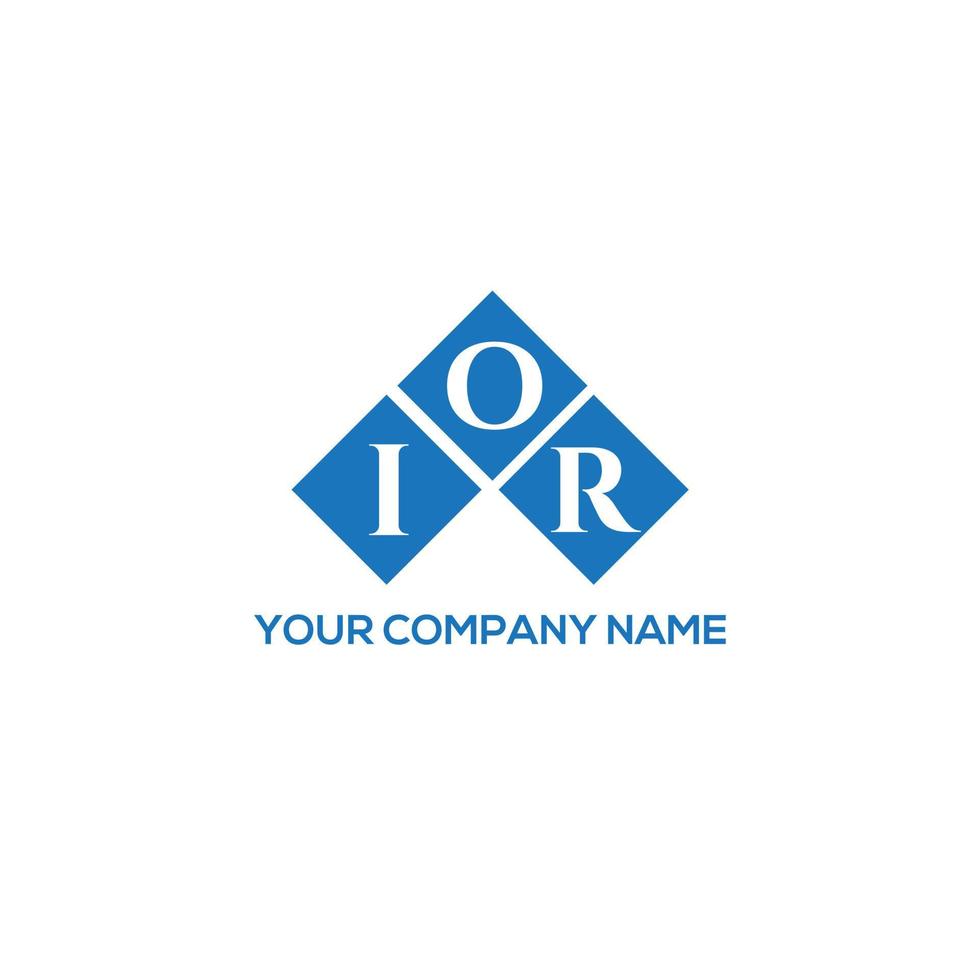 ior lettera logo design su sfondo bianco. ior creative iniziali lettera logo concept. o disegno della lettera. vettore