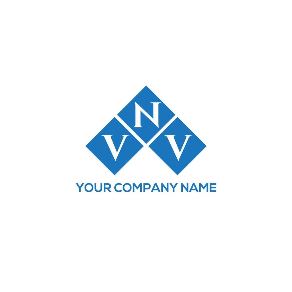 vnv lettera logo design su sfondo bianco. vnv creative iniziali lettera logo concept. disegno della lettera vnv. vettore