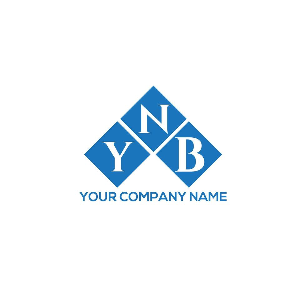 ynb lettera logo design su sfondo bianco. ynb creative iniziali lettera logo concept. design della lettera ynb. vettore