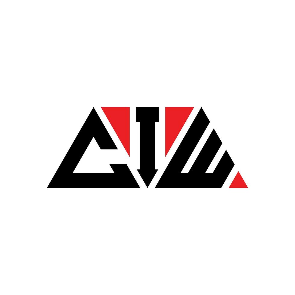 cjw triangolo logo design lettera con forma triangolare. cjw triangolo logo design monogramma. modello di logo vettoriale triangolo cjw con colore rosso. cjw logo triangolare logo semplice, elegante e lussuoso. cjw