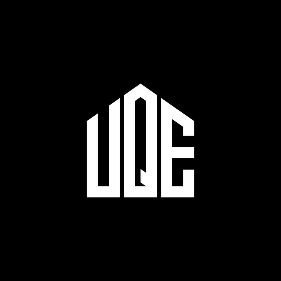 design della lettera uqe. design del logo della lettera uqe su sfondo nero. uqe creative iniziali lettera logo concept. design della lettera uqe. design del logo della lettera uqe su sfondo nero. tu vettore