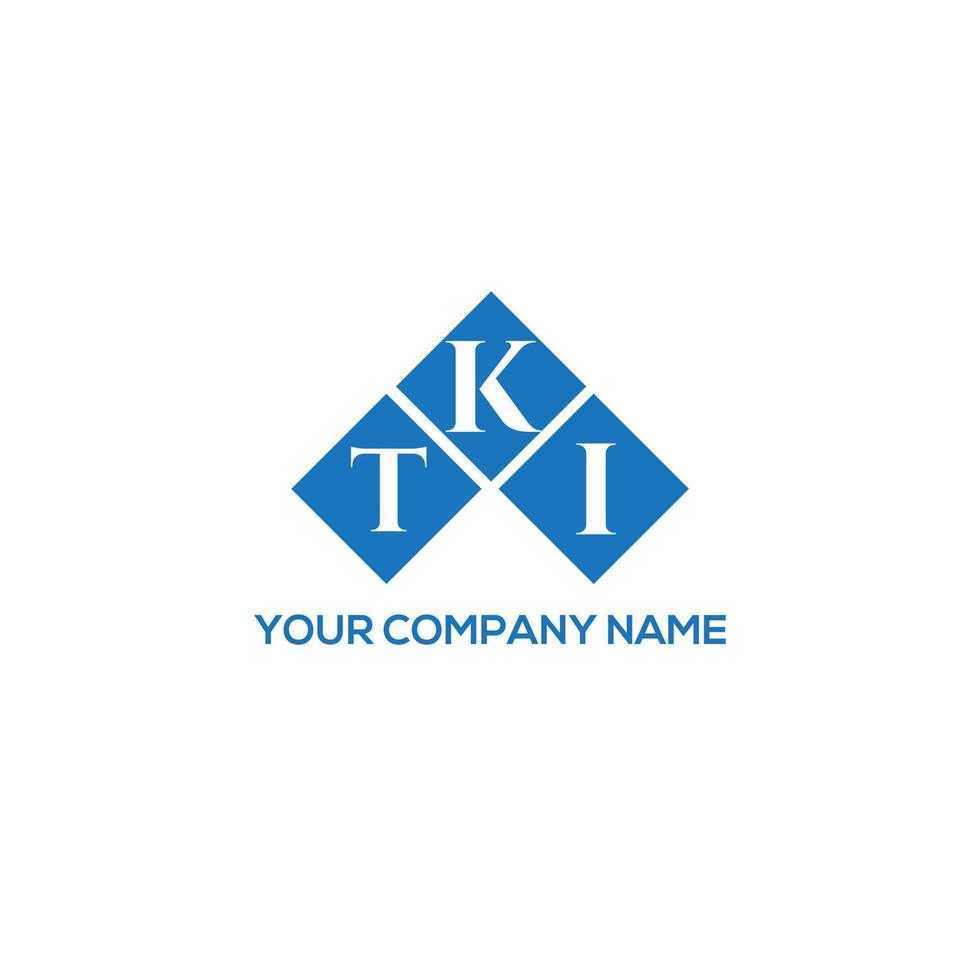 tki lettera design.tki lettera logo design su sfondo bianco. tki creative iniziali lettera logo concept. tki lettera design.tki lettera logo design su sfondo bianco. t vettore