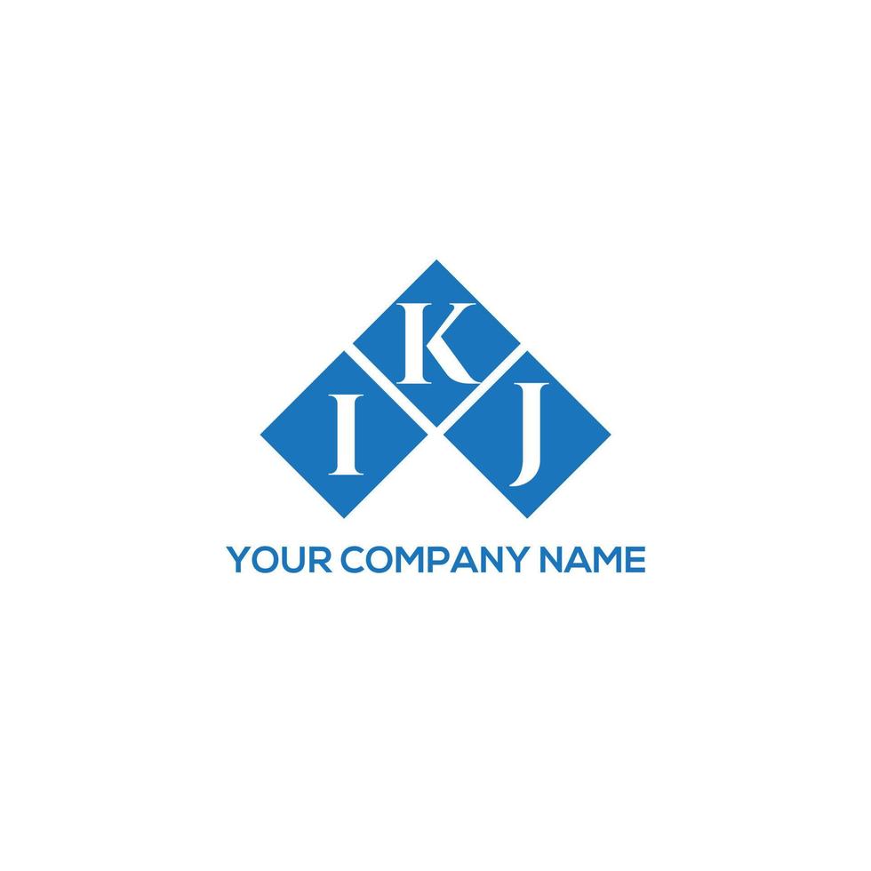 ikj lettera logo design su sfondo bianco. ikj creative iniziali lettera logo concept. disegno della lettera ikj. vettore