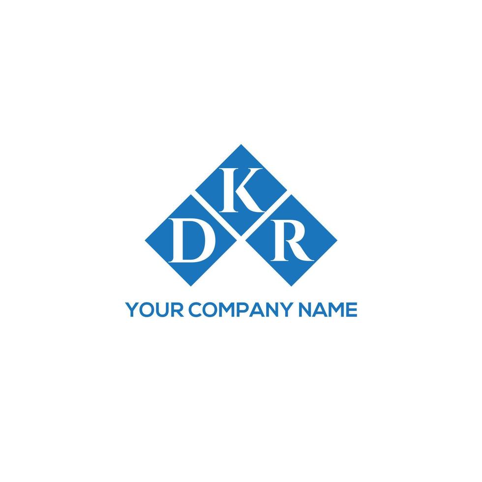 dkr lettera design.dkr lettera logo design su sfondo bianco. dkr creative iniziali lettera logo concept. dkr lettera design.dkr lettera logo design su sfondo bianco. d vettore