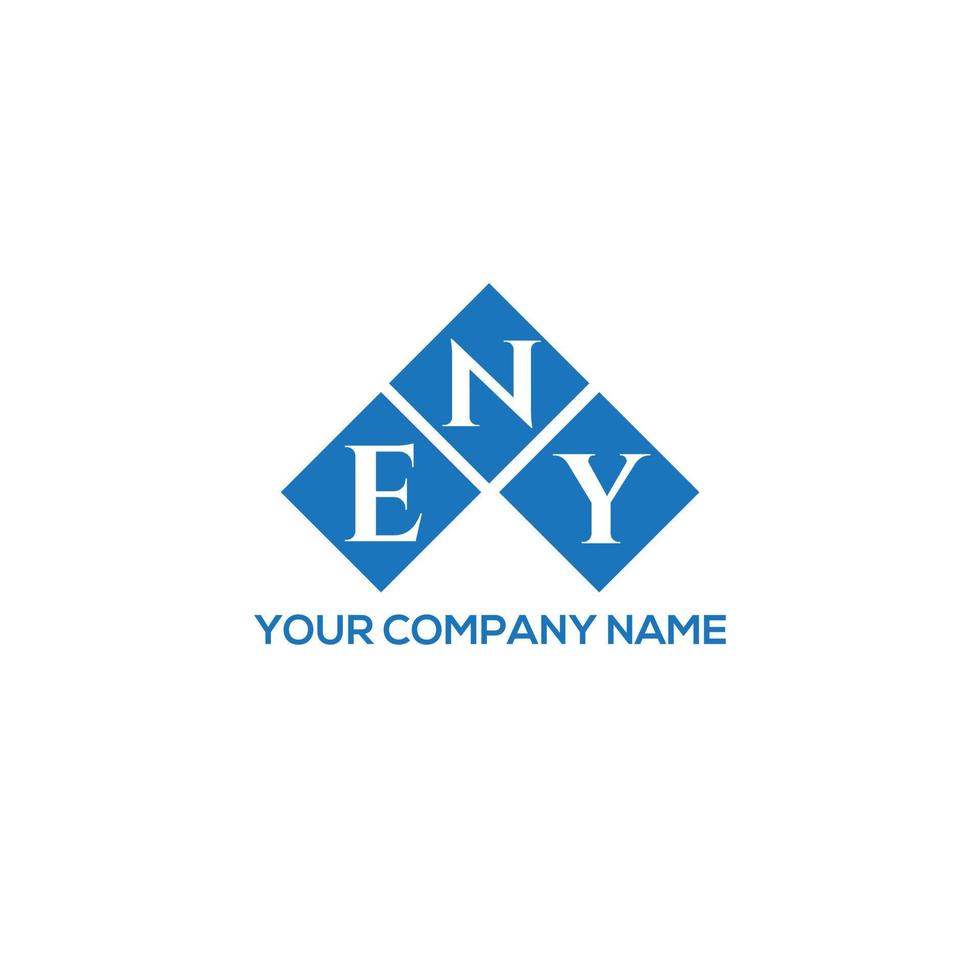eny lettera logo design su sfondo bianco. eny creative iniziali lettera logo concept. qualsiasi disegno di lettera. vettore