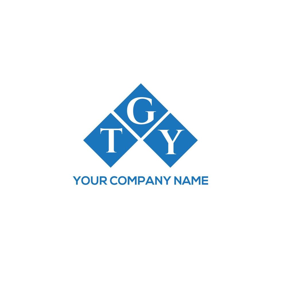 tgy lettera logo design su sfondo bianco. tgy creative iniziali lettera logo concept. disegno della lettera tgy. vettore