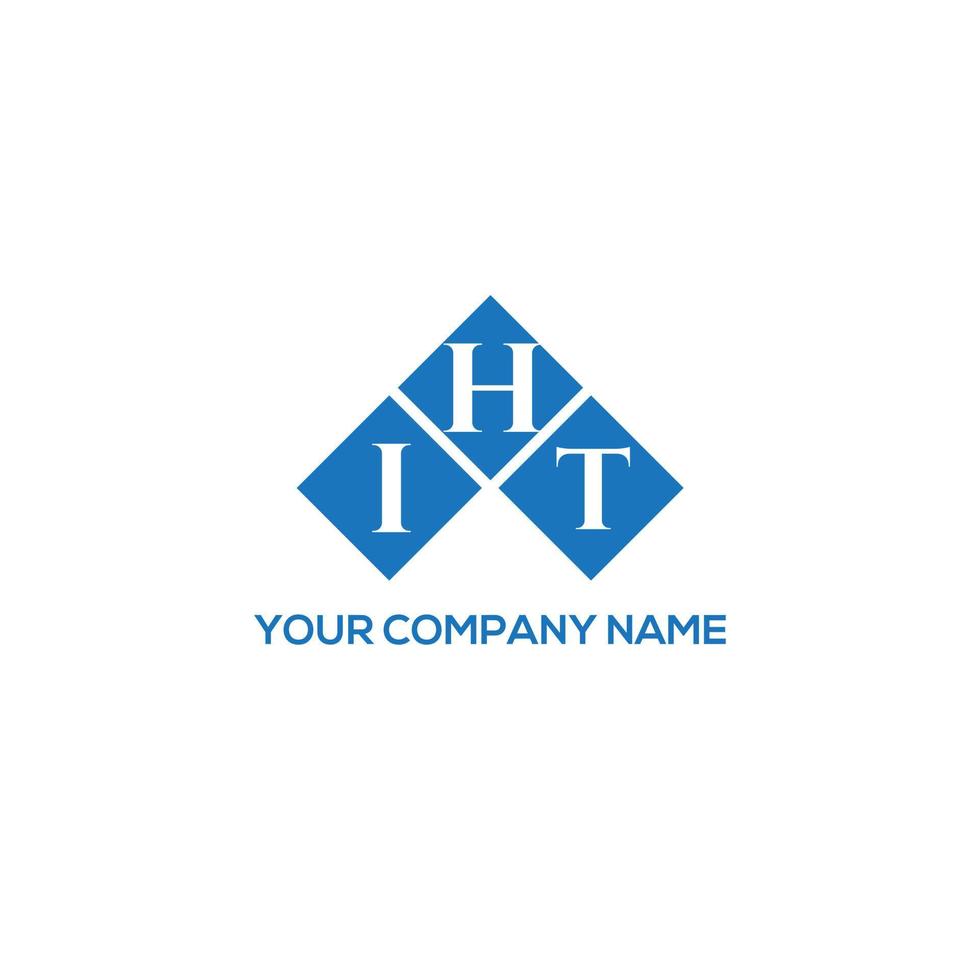 iht lettera logo design su sfondo bianco. iht creative iniziali lettera logo concept. iht lettera design. vettore