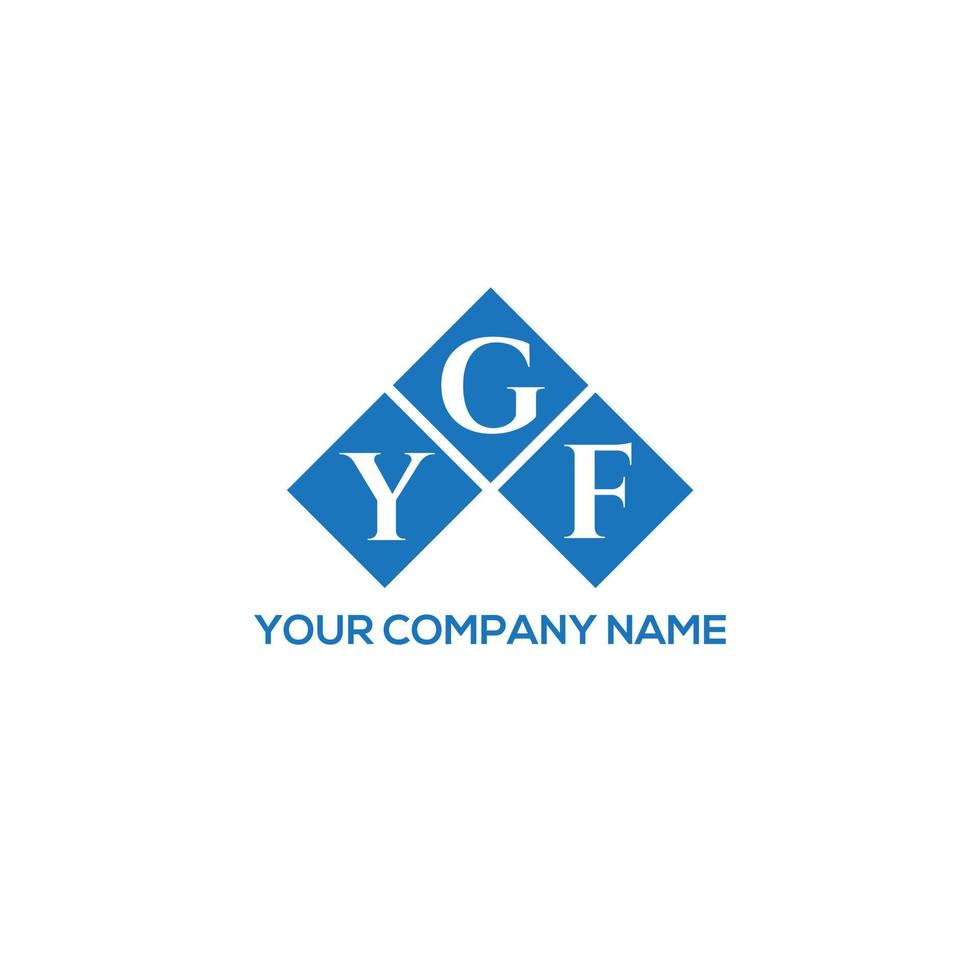 ygf lettera logo design su sfondo bianco. ygf creative iniziali lettera logo concept. disegno della lettera ygf. vettore