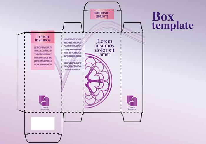 Design della scatola dei profumi vettore