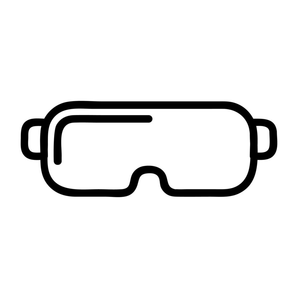 gli occhiali sono un'icona del vettore notturno. illustrazione del simbolo del contorno isolato