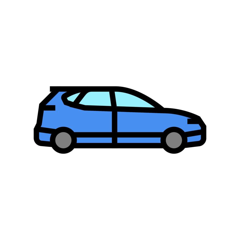illustrazione vettoriale dell'icona del colore del trasporto automobilistico