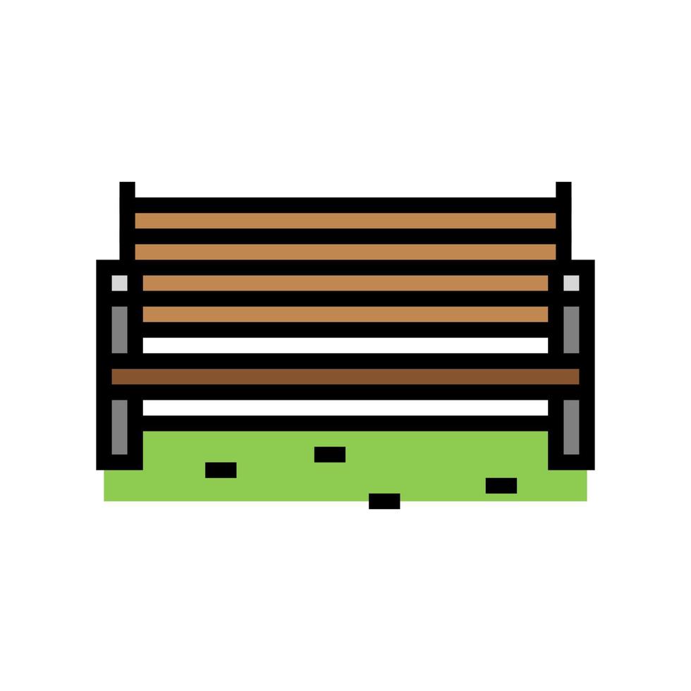 illustrazione vettoriale dell'icona del colore del parco della panchina