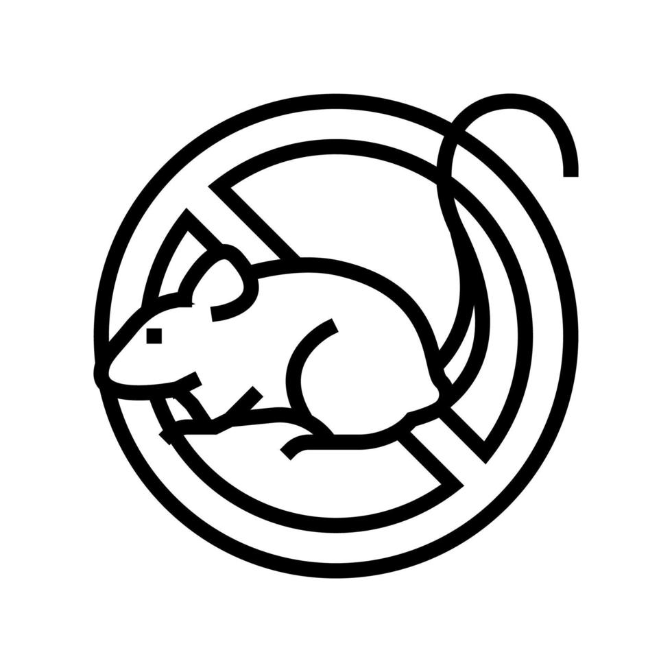 illustrazione vettoriale dell'icona della linea di controllo dei topi