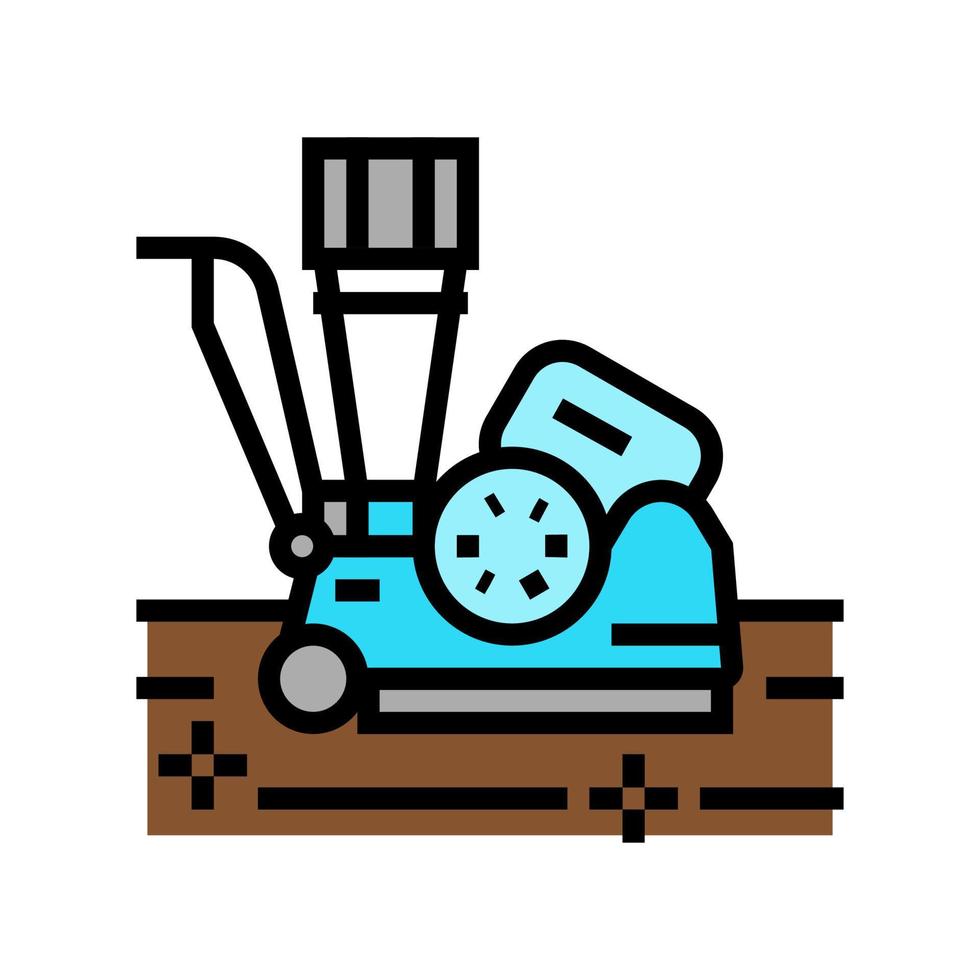 illustrazione vettoriale dell'icona del colore dell'attrezzatura di levigatura senza polvere