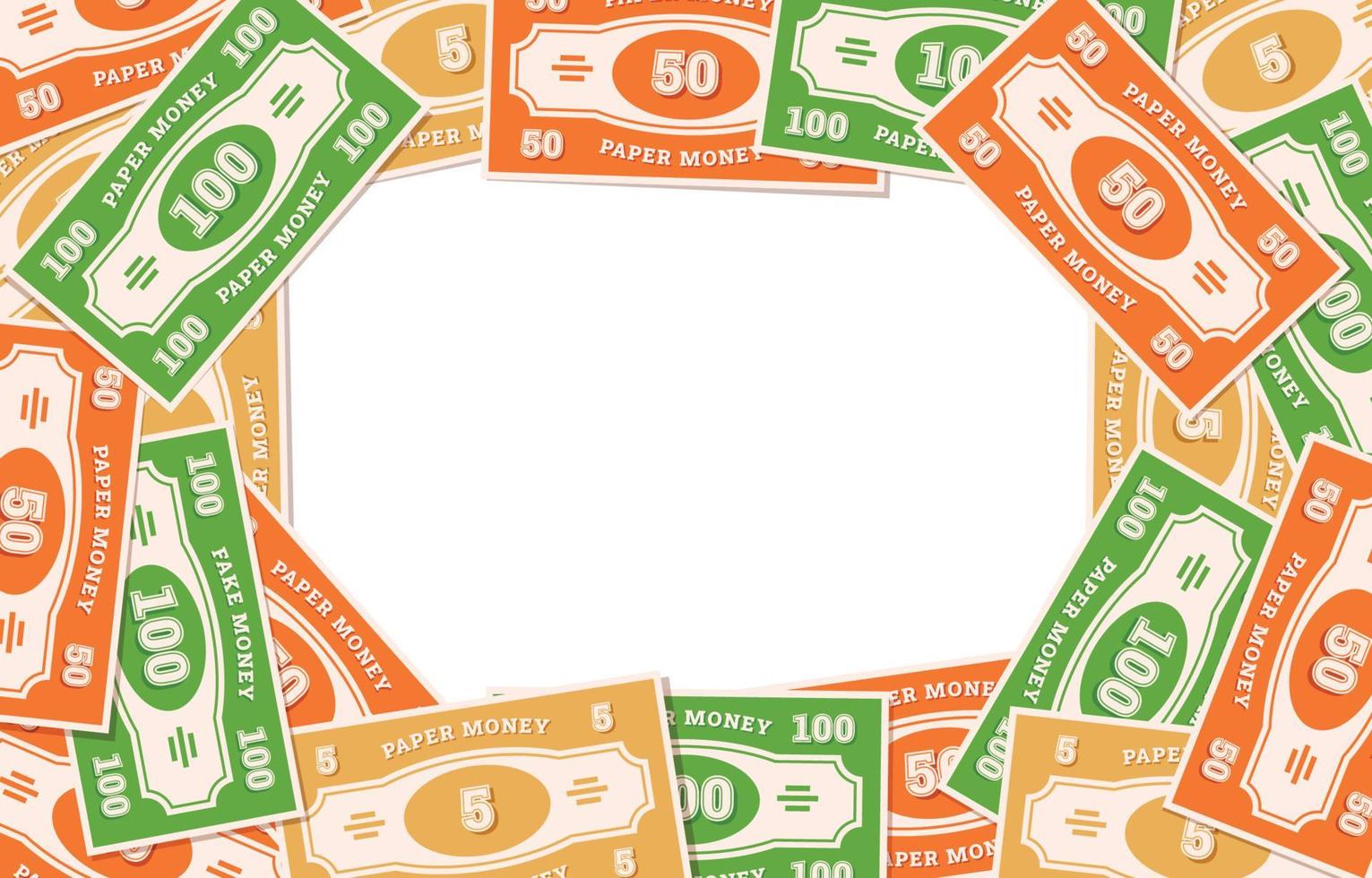 sfondo di banconote false vettore