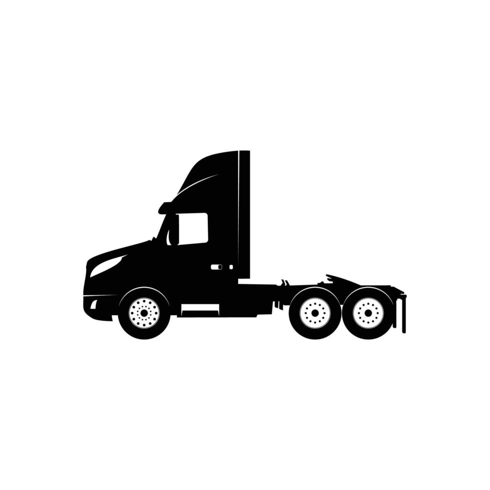 illustrazione vettoriale del modello di logo astratto della siluetta del camion