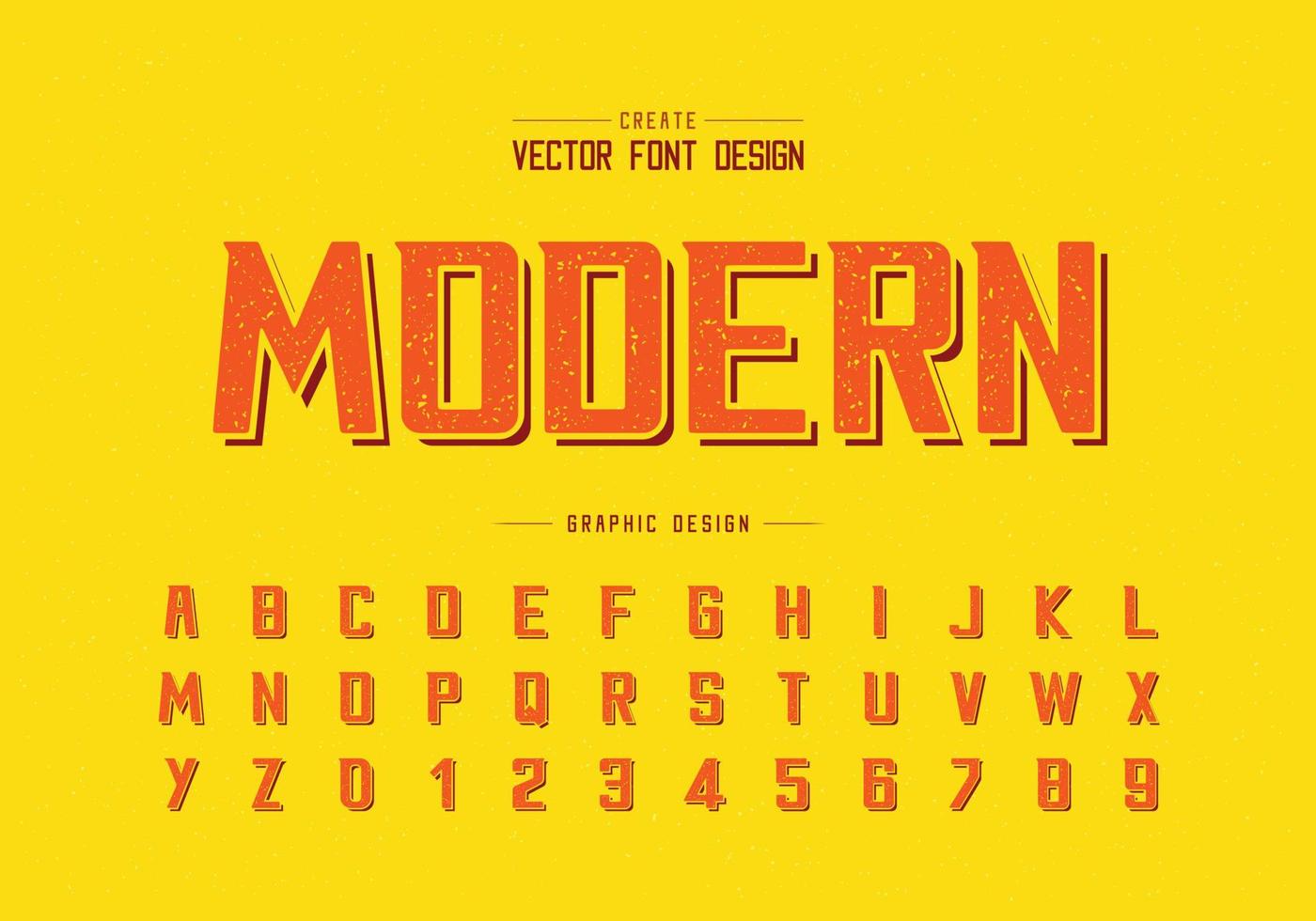 font texture e vettore alfabeto, design moderno in grassetto e numero di lettere, testo grafico su sfondo