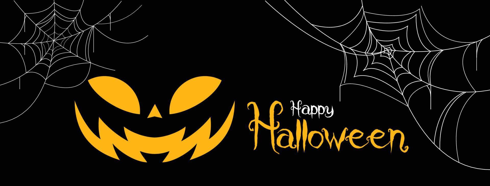 sfondo verticale di halloween con zucca, casa stregata e luna piena. modello di volantino o invito per la festa di halloween. illustrazione vettoriale. vettore