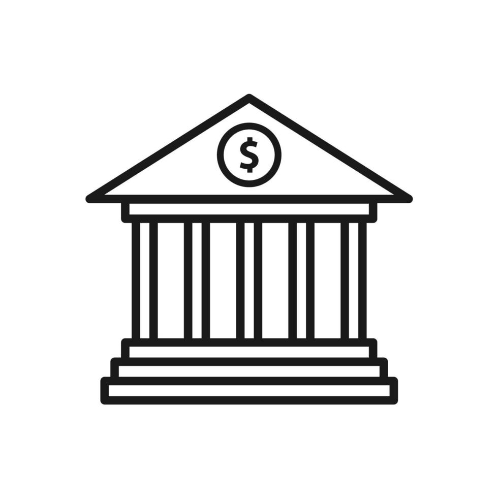 modello di logo vettoriale illustrazione banca