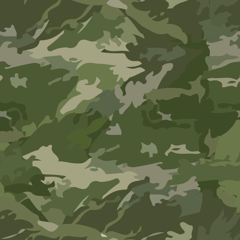 il camuffamento militare senza cuciture ripete la caccia al verde militare. illustrazione vettoriale. eps10 vettore