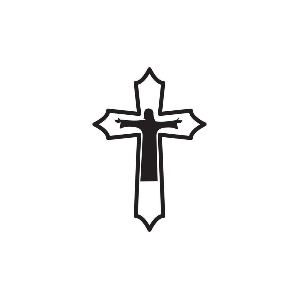 religione croce icona eps 10 vettore