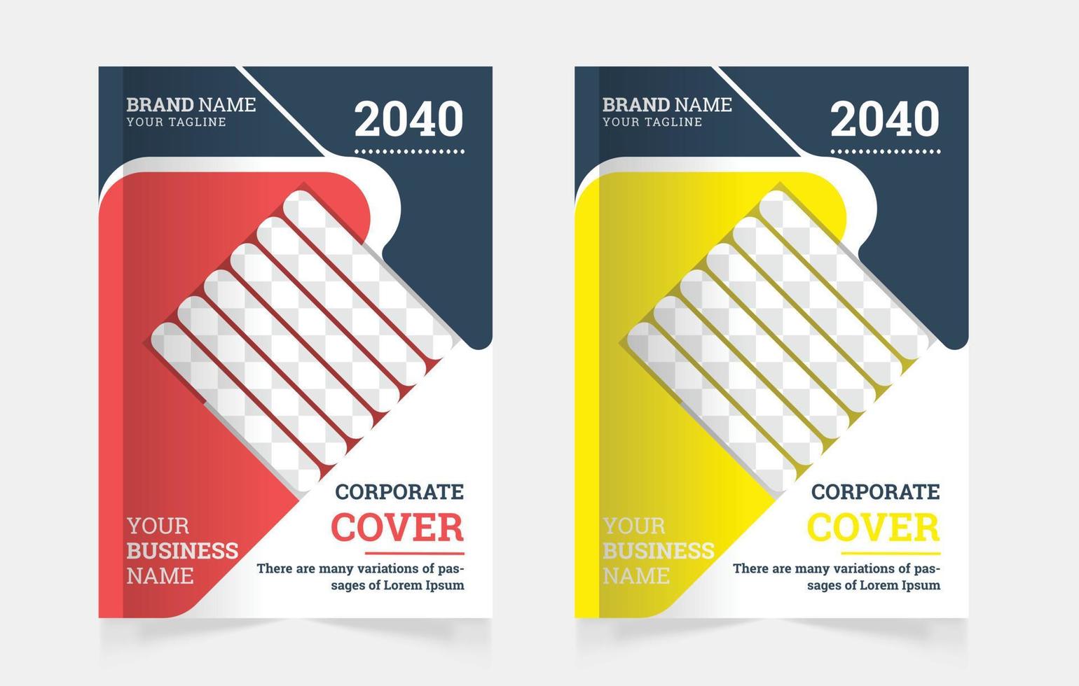 modello di progettazione di copertine di libri aziendali professionali a4 o può essere utilizzato per report annuali, riviste, volantini, poster, banner, portfolio, profili aziendali, siti Web, design di copertine di brochure vettore