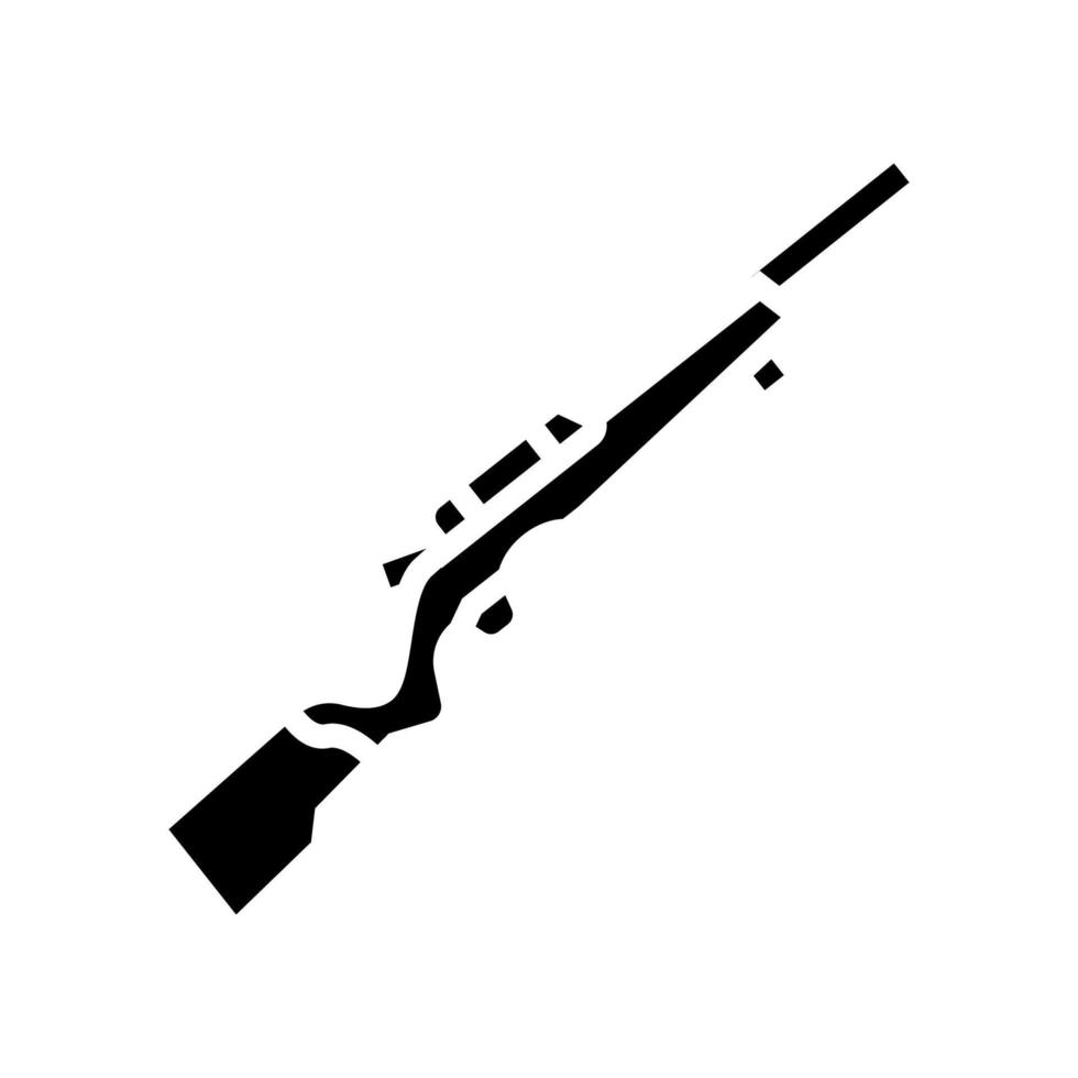 illustrazione vettoriale dell'icona del glifo della pistola a percussione anulare