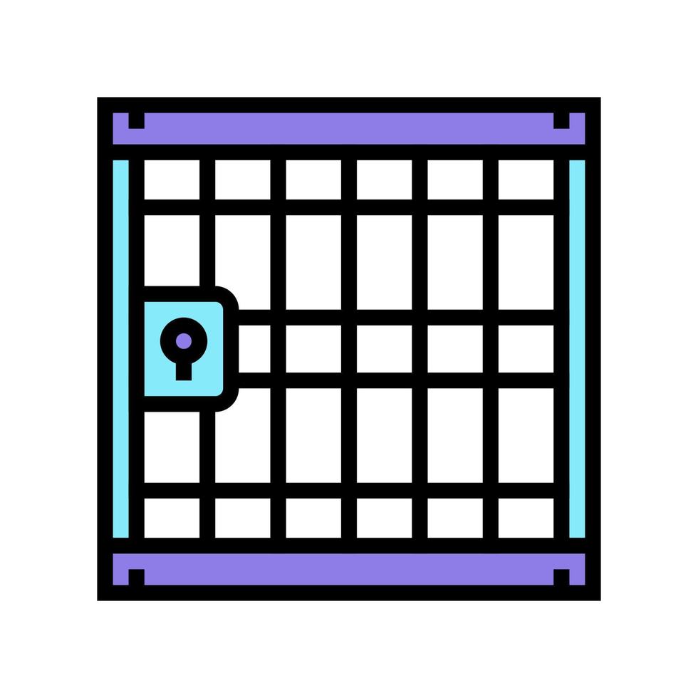 illustrazione vettoriale dell'icona del colore del dizionario di diritto carcerario