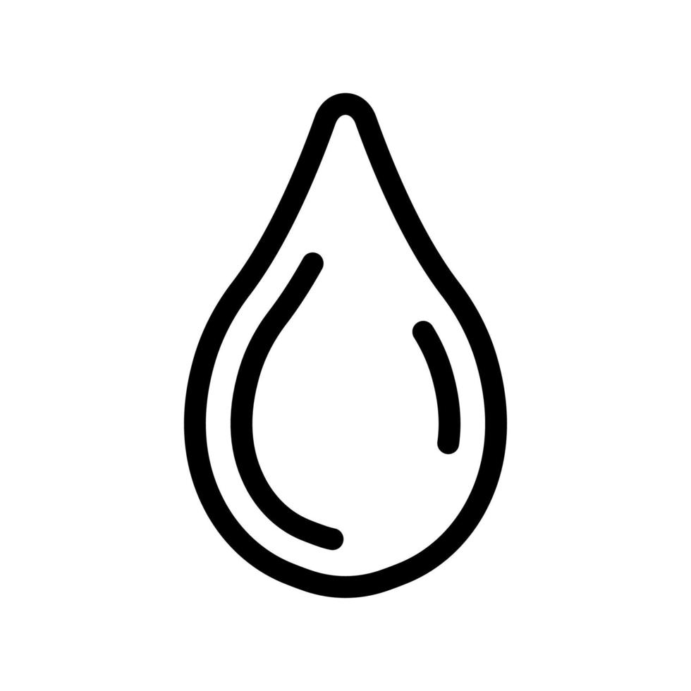una goccia di succo di vettore icona. illustrazione del simbolo del contorno isolato