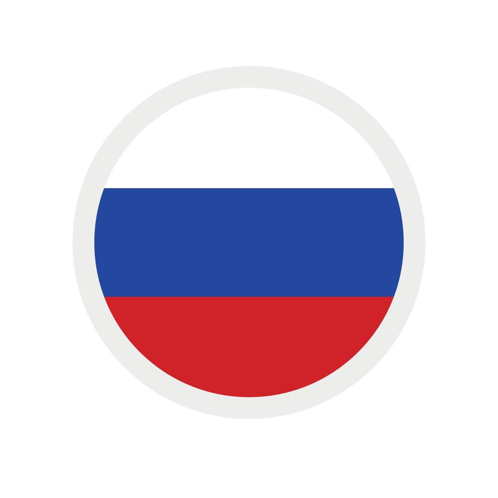icona vettoriale rotonda, bandiera nazionale del paese.