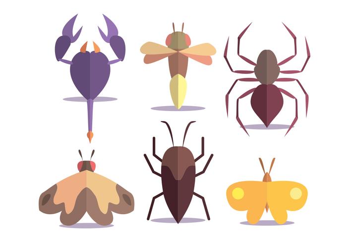 Set vettoriale di insetti